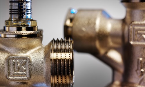 Close up of valves